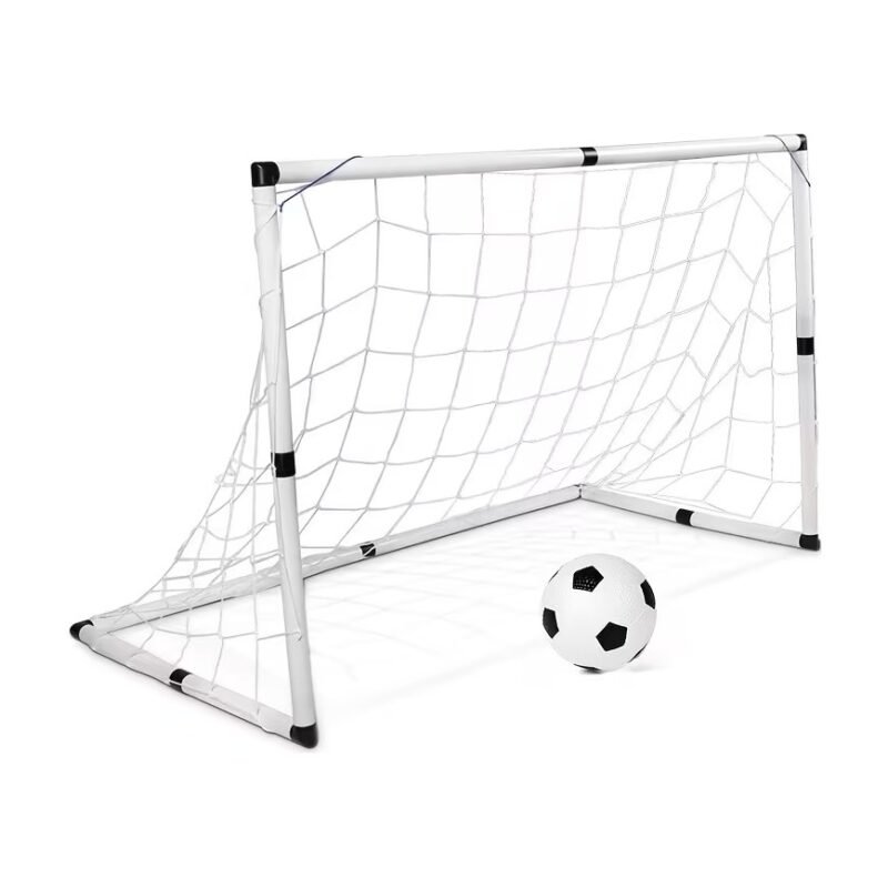 2 kpl siirrettävät jalkapallomaalit verkolla – 92 cm